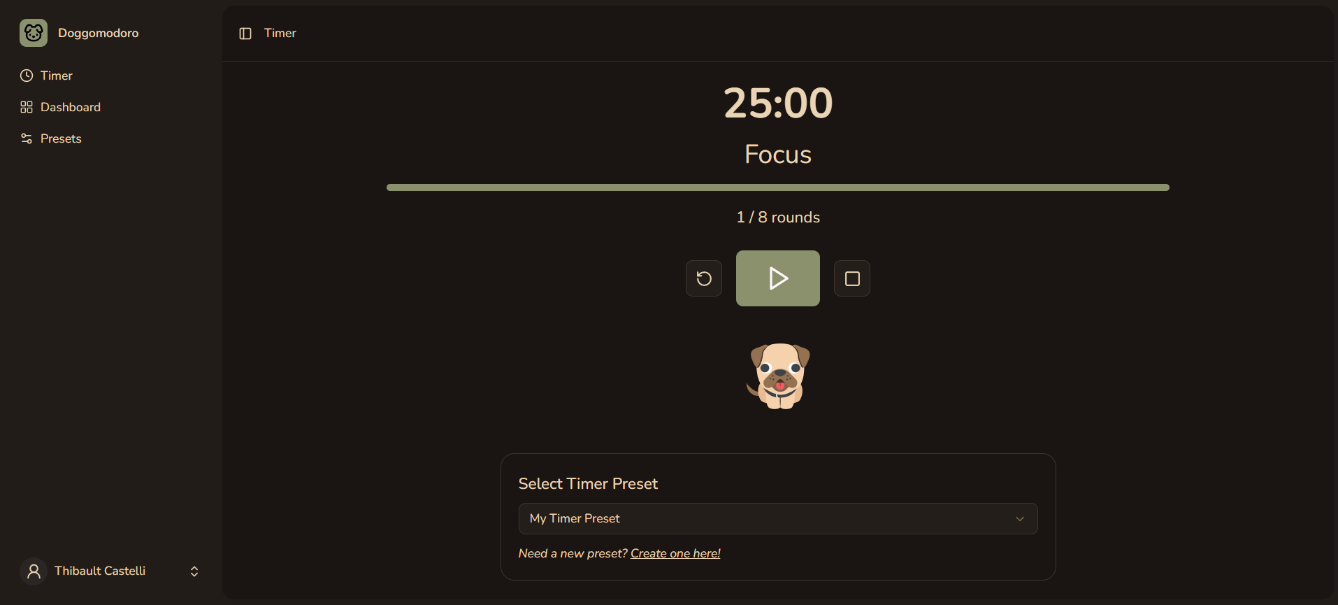 Doggomodoro home page